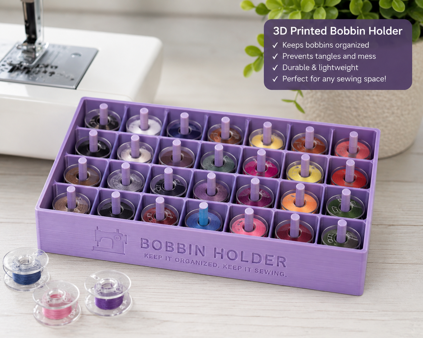 3D Printed Bobbin Holder