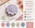 3D Printed Pattern Weight (random color)
