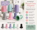 3D printed sewing thread cone adapters (random color)