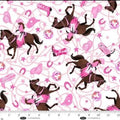 Saddle Up to the Disco-Cowgirl Riding-White