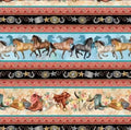 Benartex Gone Country Western Stripe Multi