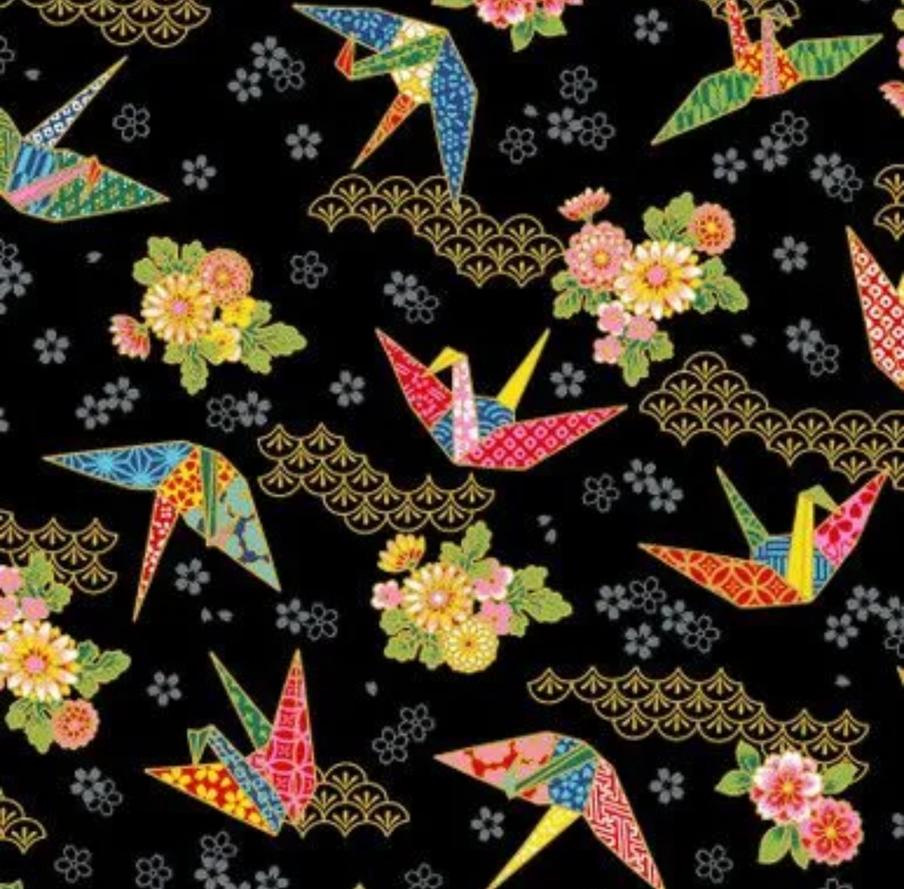 Japanese Style Gold Origami