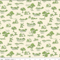 Riley Blake Virginia Rose Toile-Green