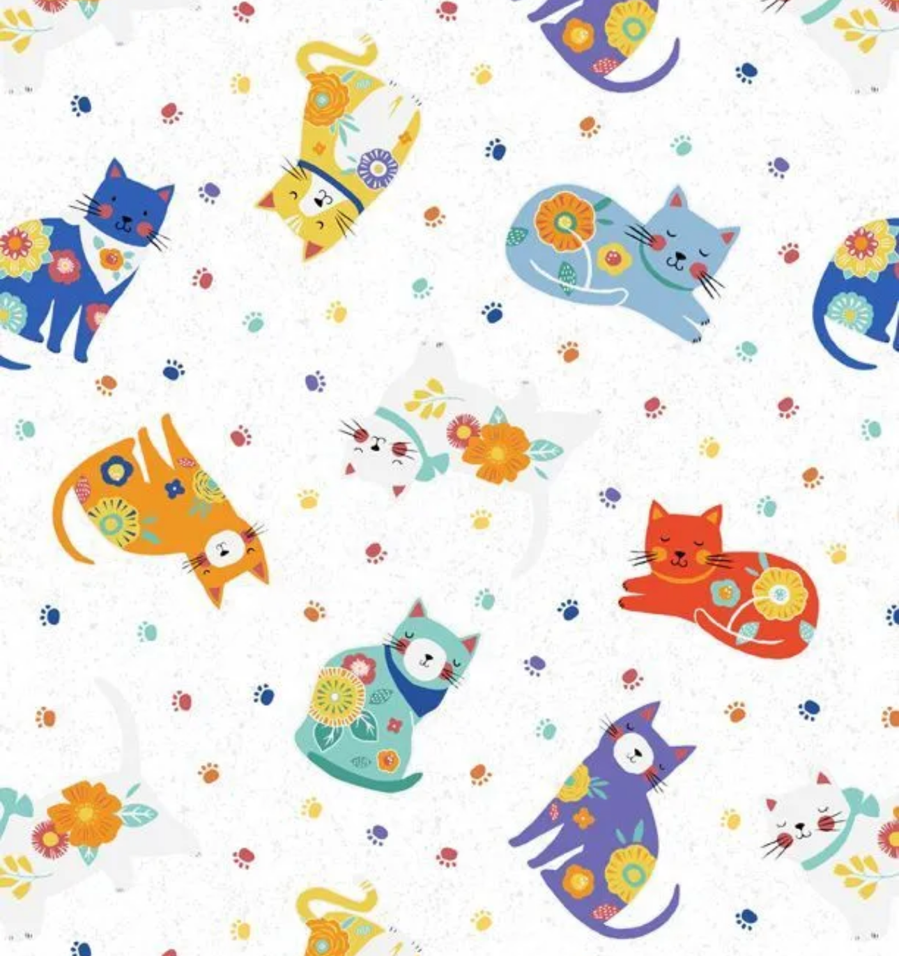 Wilmington Prints Fe-line Frisky