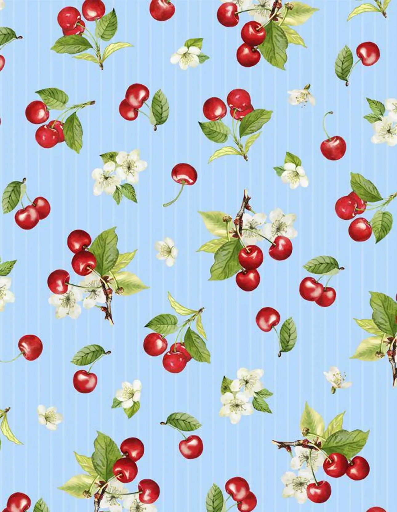 Wilmington Prints Sweet Cherry Blue