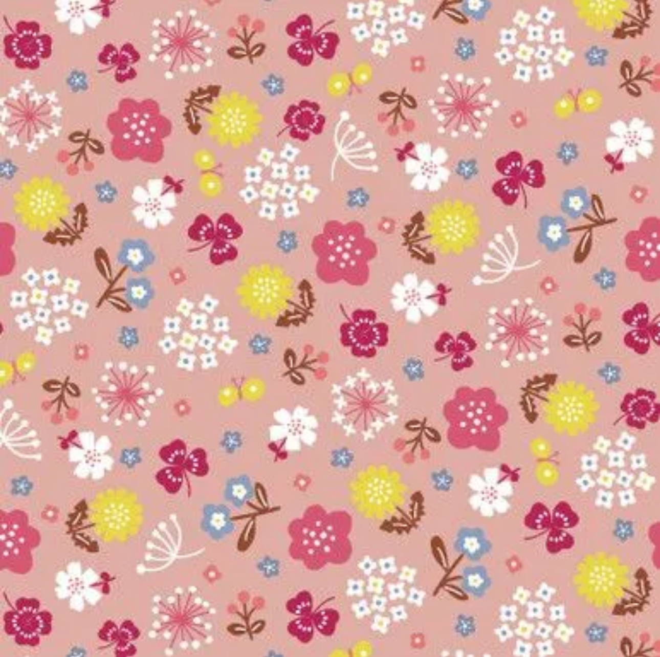 Japanese Nordic Style Flowers-Pink